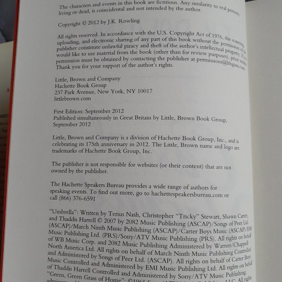 The Casual Vacancy by J. K. Rowling First Printing (2012, Hardcover) - Picture 3 of 16